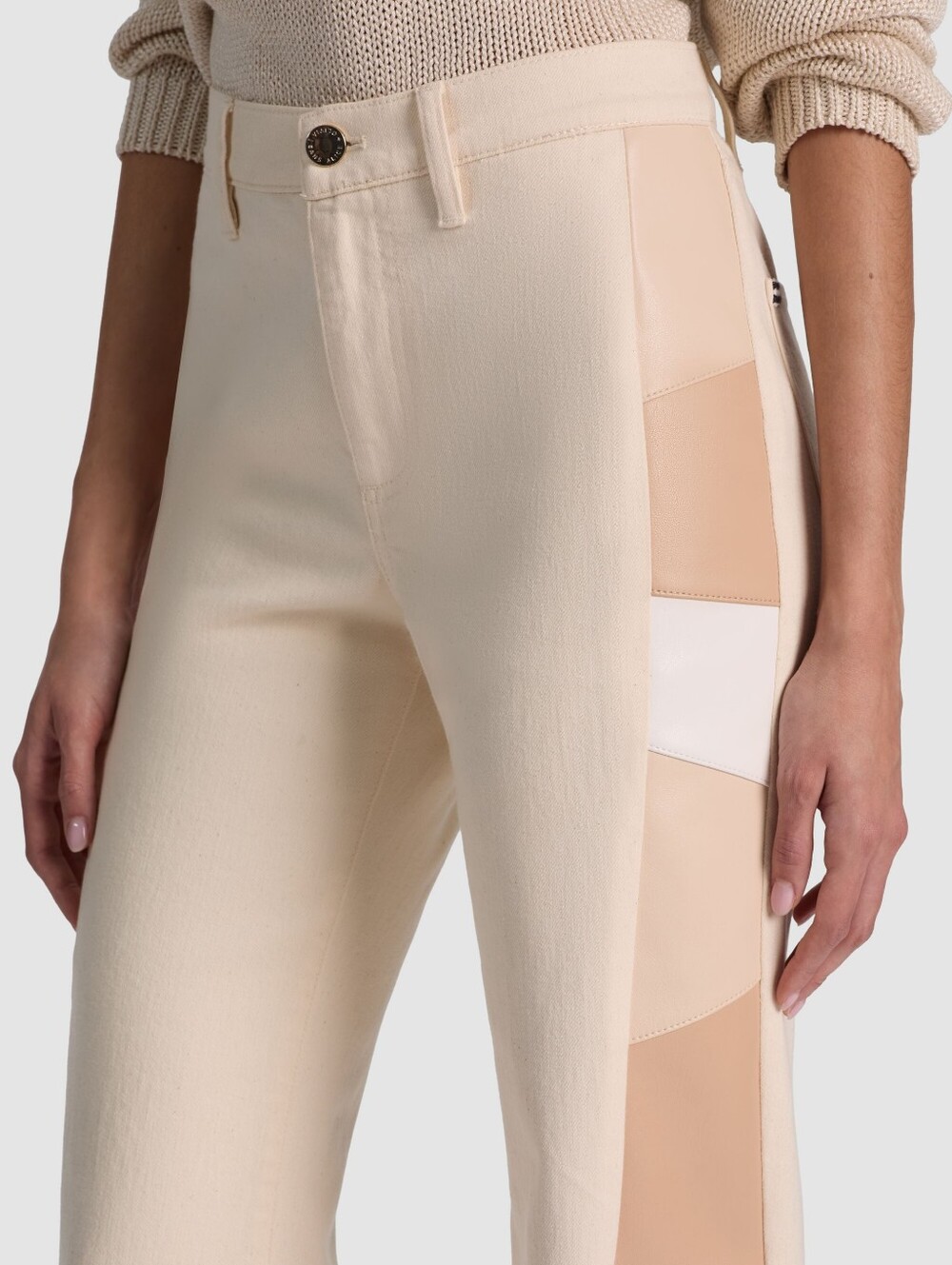 Alice + Olivia BEAUTIFUL VEGAN PATCHWORK JEAN - Picture 6 of 12